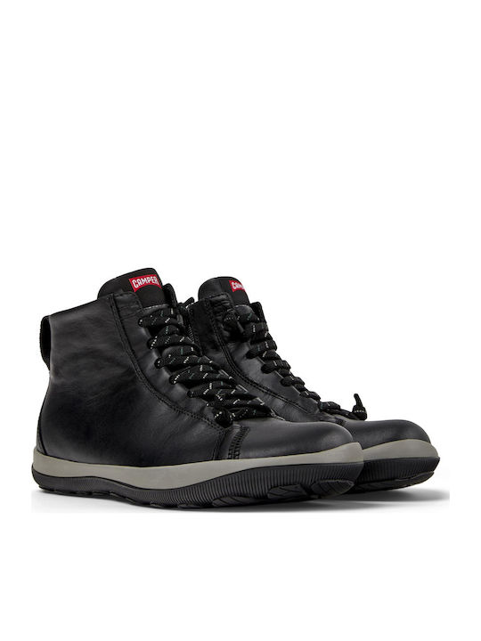 Peu Pista GM Leather Black Men's Boots Waterproof