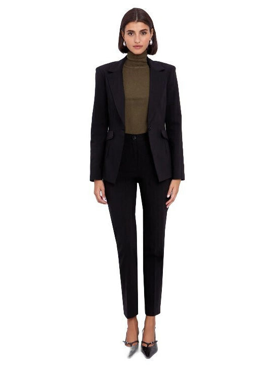 Toi&Moi Blazer pentru femei Cu talie Sacou Black