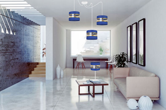 Light Home Метална Настолна лампа за Цокъл E27 с Бял Абажур и Основа