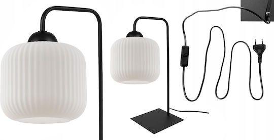 Light Home Πορτατίφ για Ντουί E27 με Μαύρο Καπέλο και Βάση