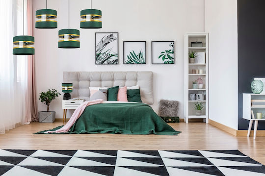 Light Home Μεταλλικό Πορτατίφ για Ντουί E27 με Μαύρο Καπέλο και Βάση