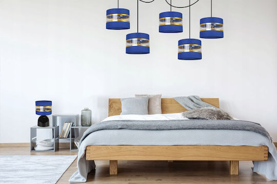 Light Home Метална Настолна лампа за Цокъл E27 с Черен Абажур и Основа