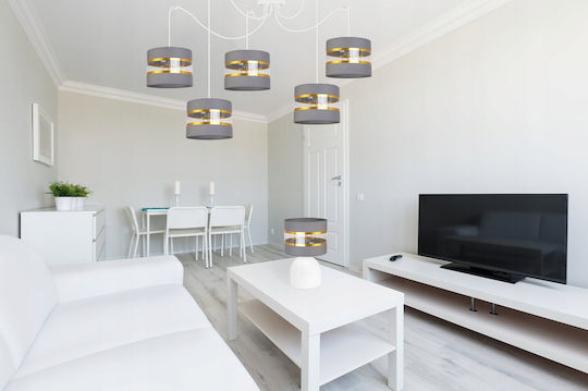 Light Home Metall Tischlampe für Fassung E27 mit Weiß Schirm und Basis