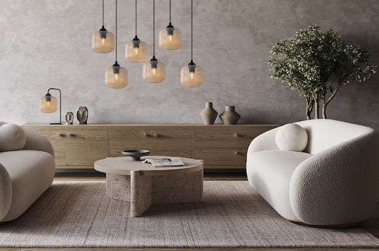Light Home Πορτατίφ για Ντουί E27 με Μαύρο Καπέλο και Βάση