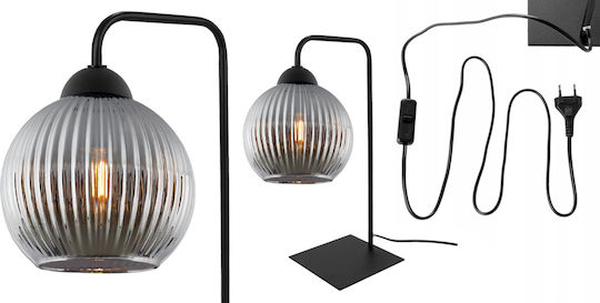 Light Home Πορτατίφ για Ντουί E27 με Γκρι Καπέλο και Μαύρη Βάση