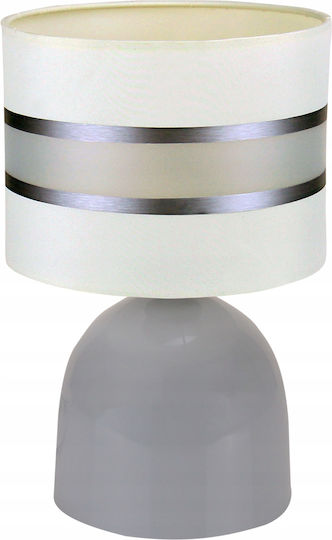 Light Home Fabric Table Lamp for Socket E27 with White Shade and Base