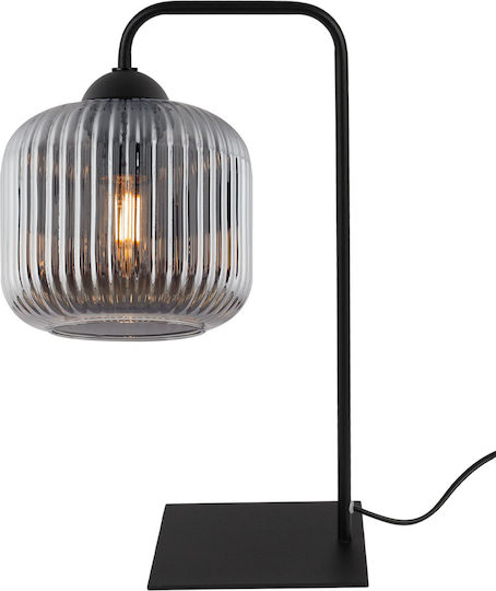 Light Home Lampă de masă pentru Soclu E27 cu Abajur Negru și Bază
