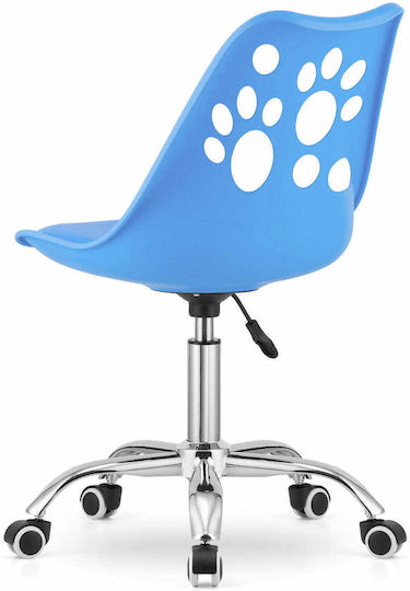 Hurtmeblowy Kinderstühle Bürostuhl Blau 61x41x81.5-93.5cm