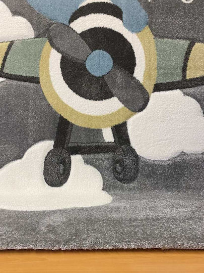 Koulis Carpets Πιλότος 8340a Παιδικό Χαλί Μπλε 133x190cm