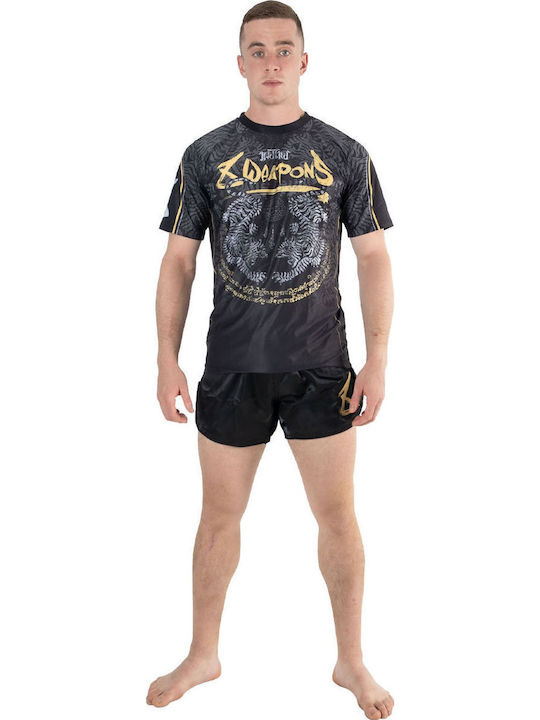 8 Weapons Herren Kurzärmlig T-Shirt 8180004 Schwarz