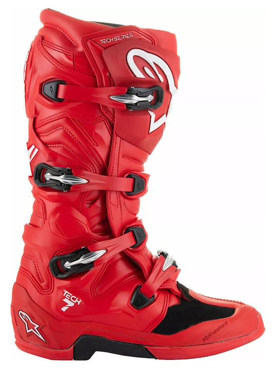 Alpinestars Tech 7 Leather Men's Boots Red Alpinestars Tech 7 Leather Men's Boots Red