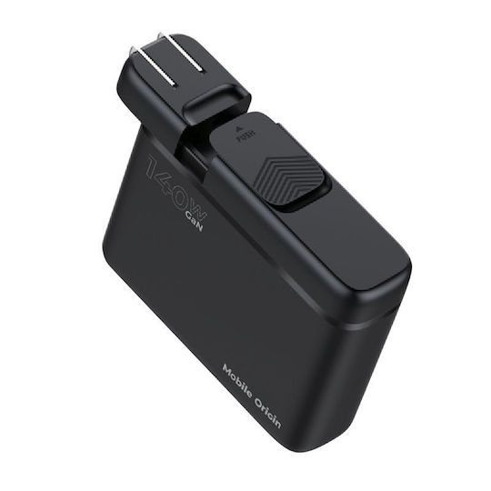 Mobile Origin Φορτιστής Χωρίς Καλώδιο GaN με 3 Θύρες USB-A και 3 Θύρες USB-C 140W Power Delivery Μαύρος