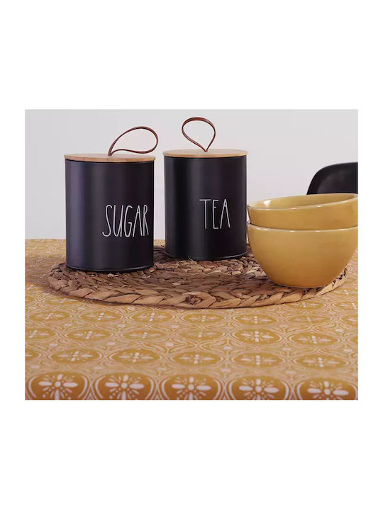 Nef-Nef Homeware Τραπεζομάντηλο Βαμβακερό Αλέκιαστο Jeneria Mustard 140x240εκ.