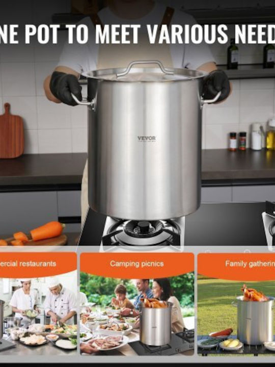 Vevor Stainless Steel Marmite Pot 39.7lt / 42cm