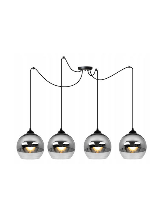 Light Home Adjustable Pendant Light Black Ball