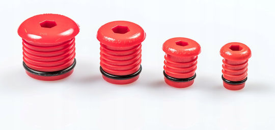Pressure Testing Plug Pex 25/26mm Red