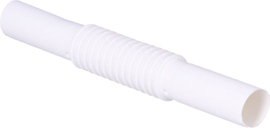 Corrugated Connector Electrical Installation Pipes Ø18 White Pack 100 Pcs Onnline