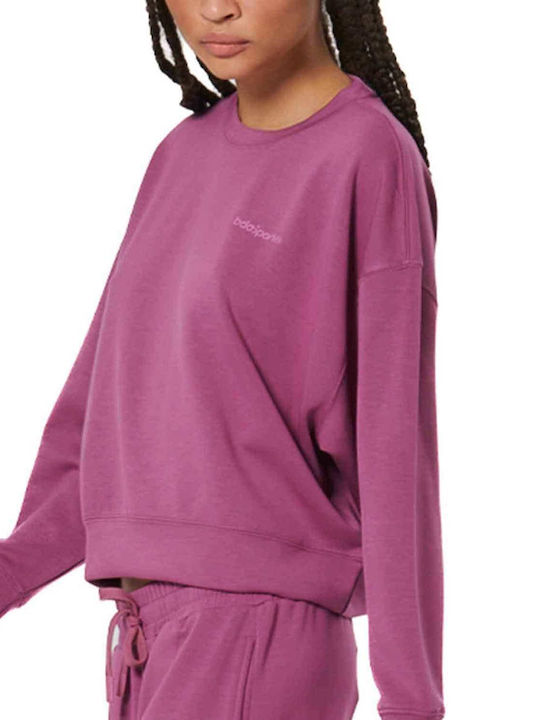 Cropped Γυναικείο Φούτερ Maroon