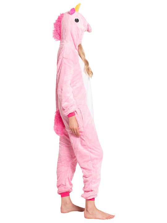 Pijama Onesie De Iarnă Pentru Dama Roz