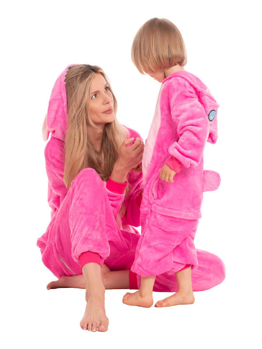 Nikcorp Damen Schlafanzug Winter Rosa