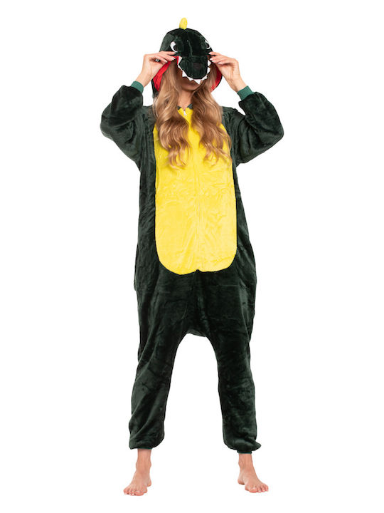 Pijama Onesie De Iarnă Pentru Femei Verde