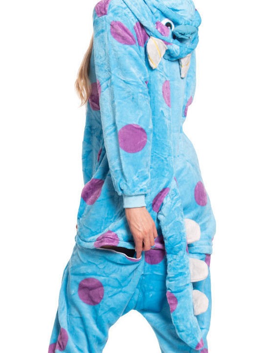 Winter Women's Blue Onesie Pajama