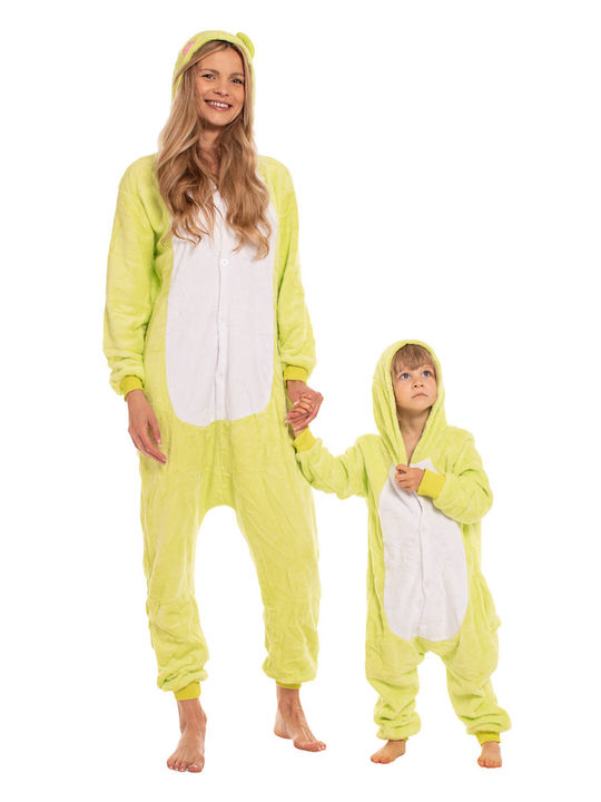Pijama Onesie De Iarnă Pentru Femei Verde