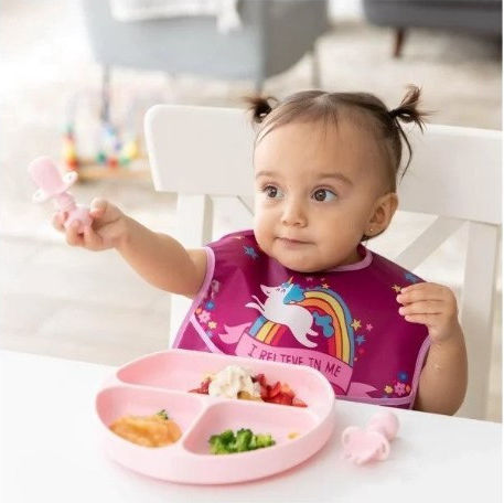 Bumkins Superbib Bib Fabric with Hoop & Loop Fastener & Pocket Multicolored for 24 m+ 3pcs