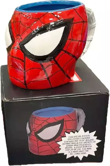 3D чаша D&h Спайдърмен от глина триизмерна фигура 350 мл червена
