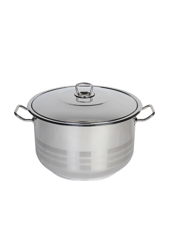 Homeplus Gastro Βαθιά Ανοξείδωτη Κατσαρόλα 20lt / 34cm