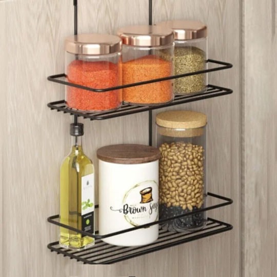 Viosarp Pendant Metal Shelf Black