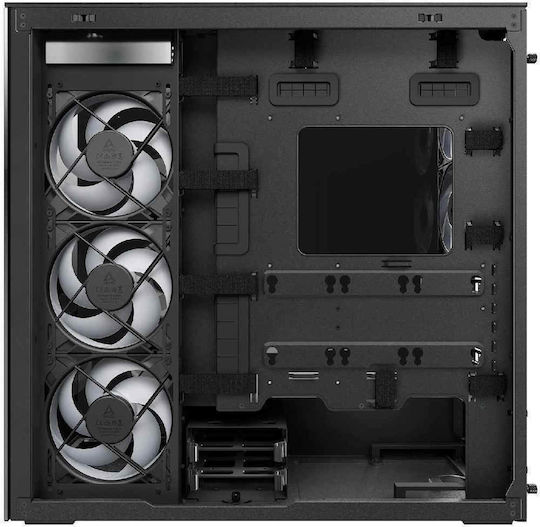 Arctic Xtender Mirror Gaming Midi Tower Κουτί Υπολογιστή με Πλαϊνό Παράθυρο Μαύρο