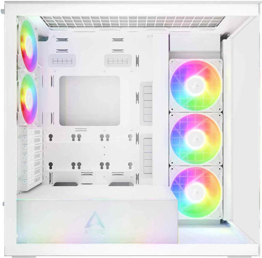 Arctic Xtender Gaming Midi Tower Κουτί Υπολογιστή με Πλαϊνό Παράθυρο Λευκό
