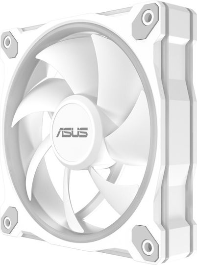 Asus Prime MR120 Case Fan 1600rpm 58cfm with ARGB Lighting and 4-Pin PWM Connection White