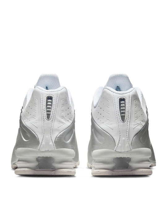 Shox R4 Ανδρικά Sneakers White / Metallic Silver-white