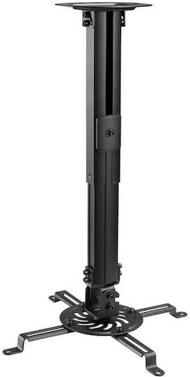 Comtevision Βάση Projector Οροφής CM01 με Μέγιστο Φορτίο 15kg Μαύρη
