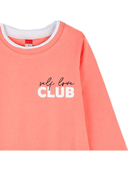 Saisonales Mädchentop "Selbstliebe" Orange (orange)