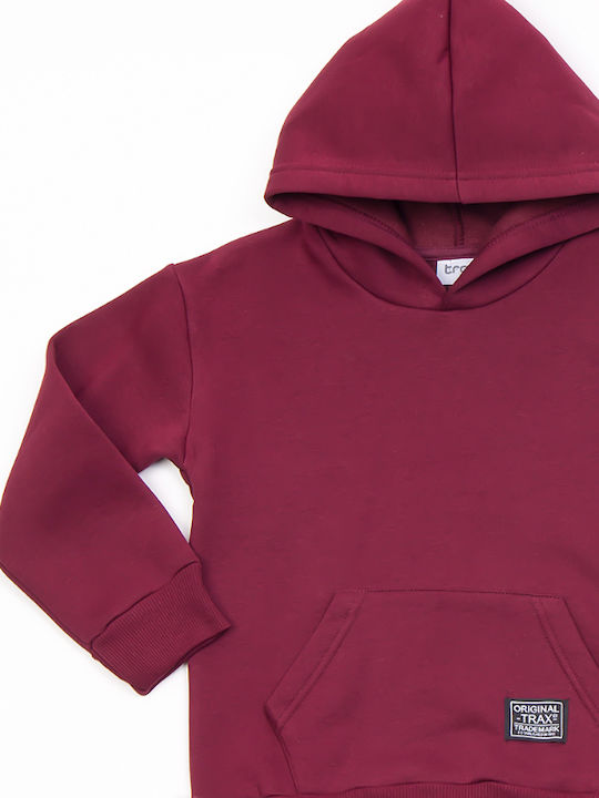Hanorac Copii cu Glugă Burgundy