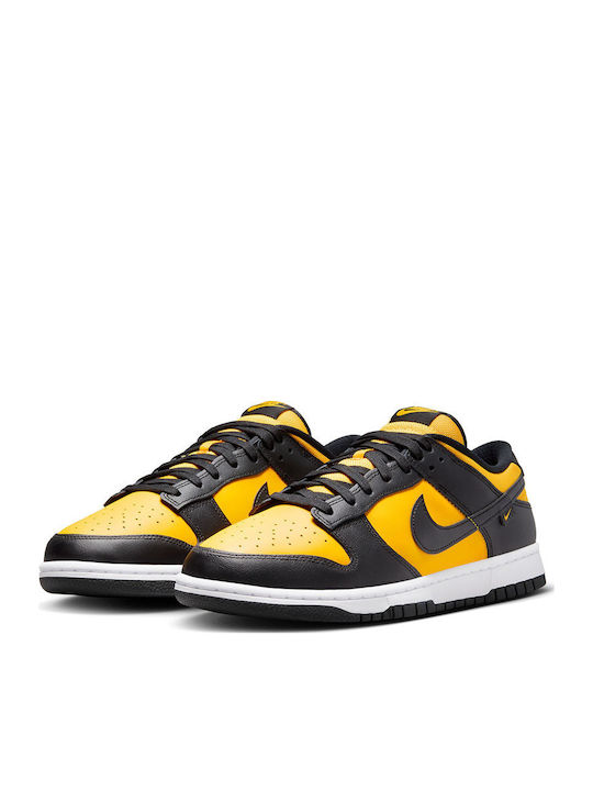 Nike Dunk Low Reverse Goldenrod Sneakers Black / University Gold-white Nike Dunk Low Reverse Goldenrod Sneakers Black / University Gold-white