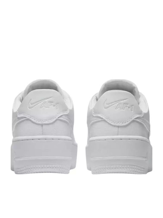 Air Force 1 Sage Low Damen Flatforms Sneakers Weiß