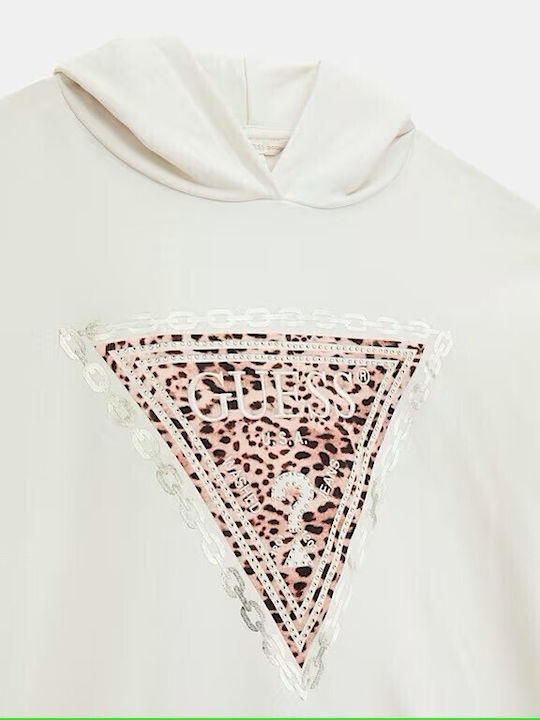 Kids Sweatshirt with Hood and Pockets Cream Active