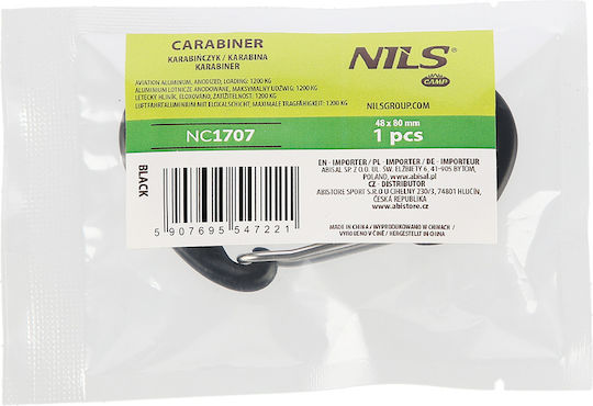 Nc1707 Schwarzer Karabiner 12kn Nils Camp