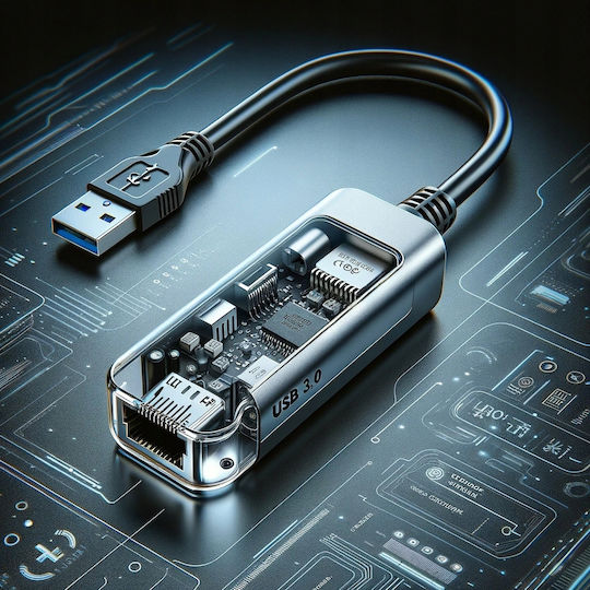 Конвертор USB-C / Ethernet мъжки към USB-C / Ethernet женски Сив 1бр CO2-0001