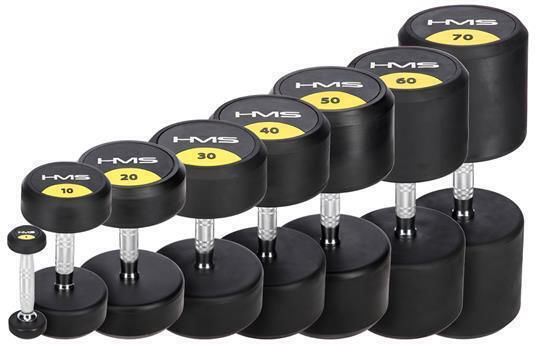 HMS Hg Pro Haltere Rotund Cauciucat 1 x 65kg