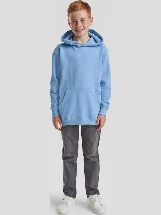 Kids Sweatshirt with Hood and Pockets Light Blue Kids Classic Hooded Sweat