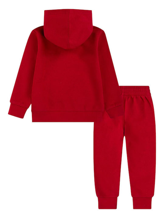 Kids Sweatpants Set Red 2pcs Jumpman