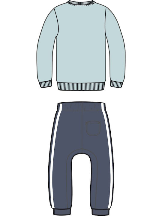 Kids Sweatpants Set Blue 2pcs Badge of Sport
