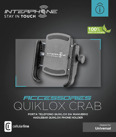 Interphone Quiklox Crab Mobile Back for Motorcycle Mount