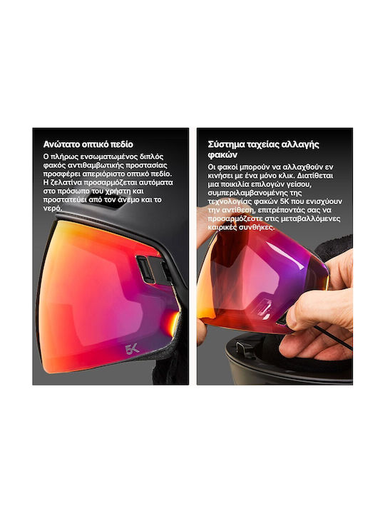 Head Radar Photo Helmet for Ski & Snowboard Black
