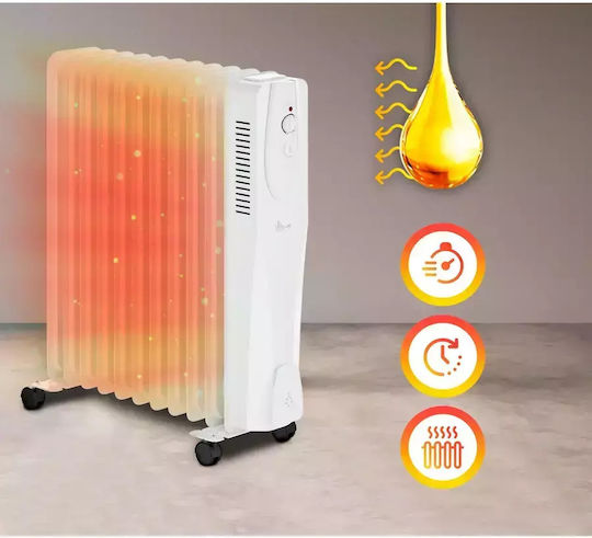 Extralink EX.30622 Καλοριφέρ Λαδιού με 11 Φέτες 2500W